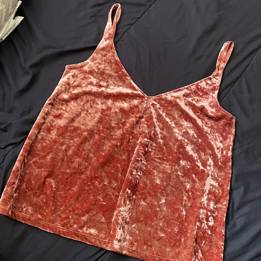 Crushed Velvet Tank Top